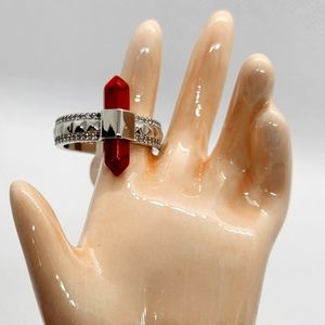 Red Magnesite Ring - sz 7